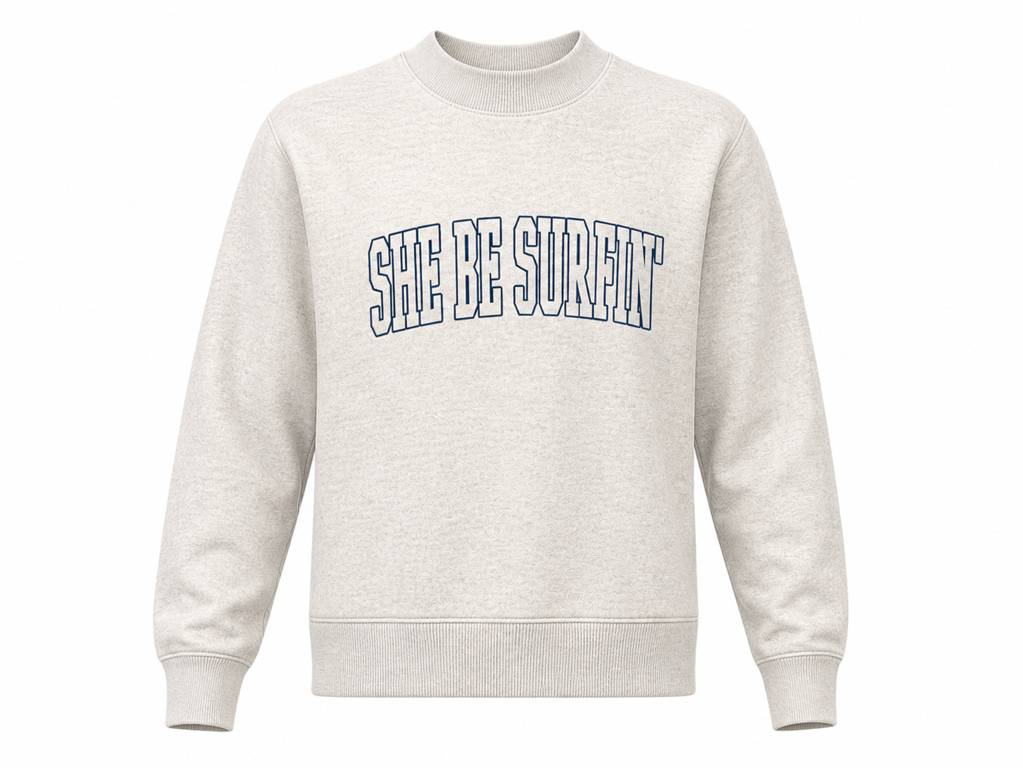 SHE BE SURFIN' MOCK NECK