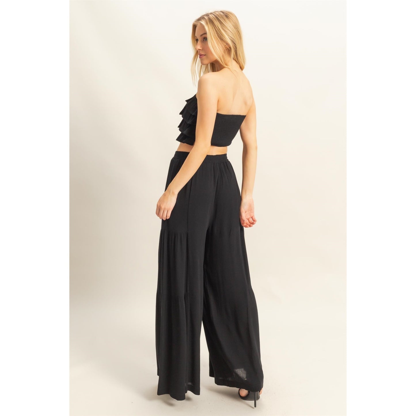 RUFFLE TOP & PANT SET