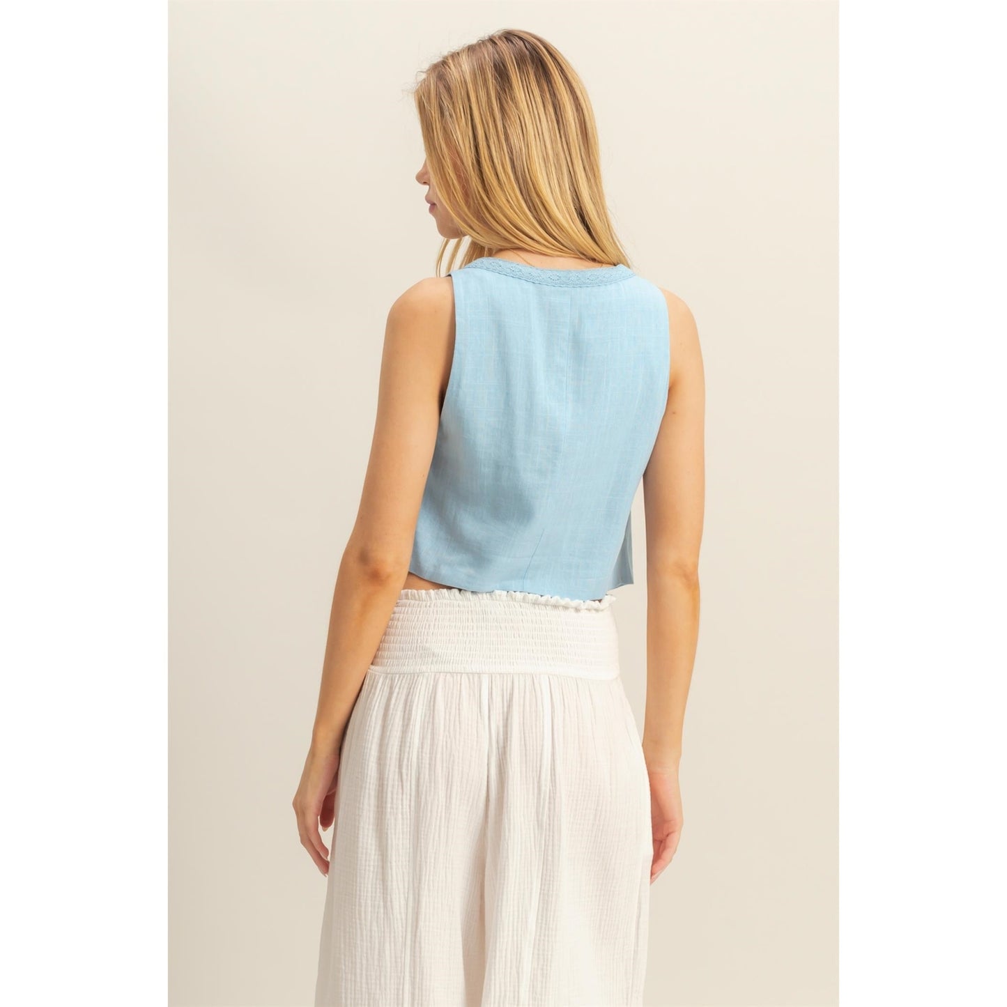 TIE FRONT TANK TOP