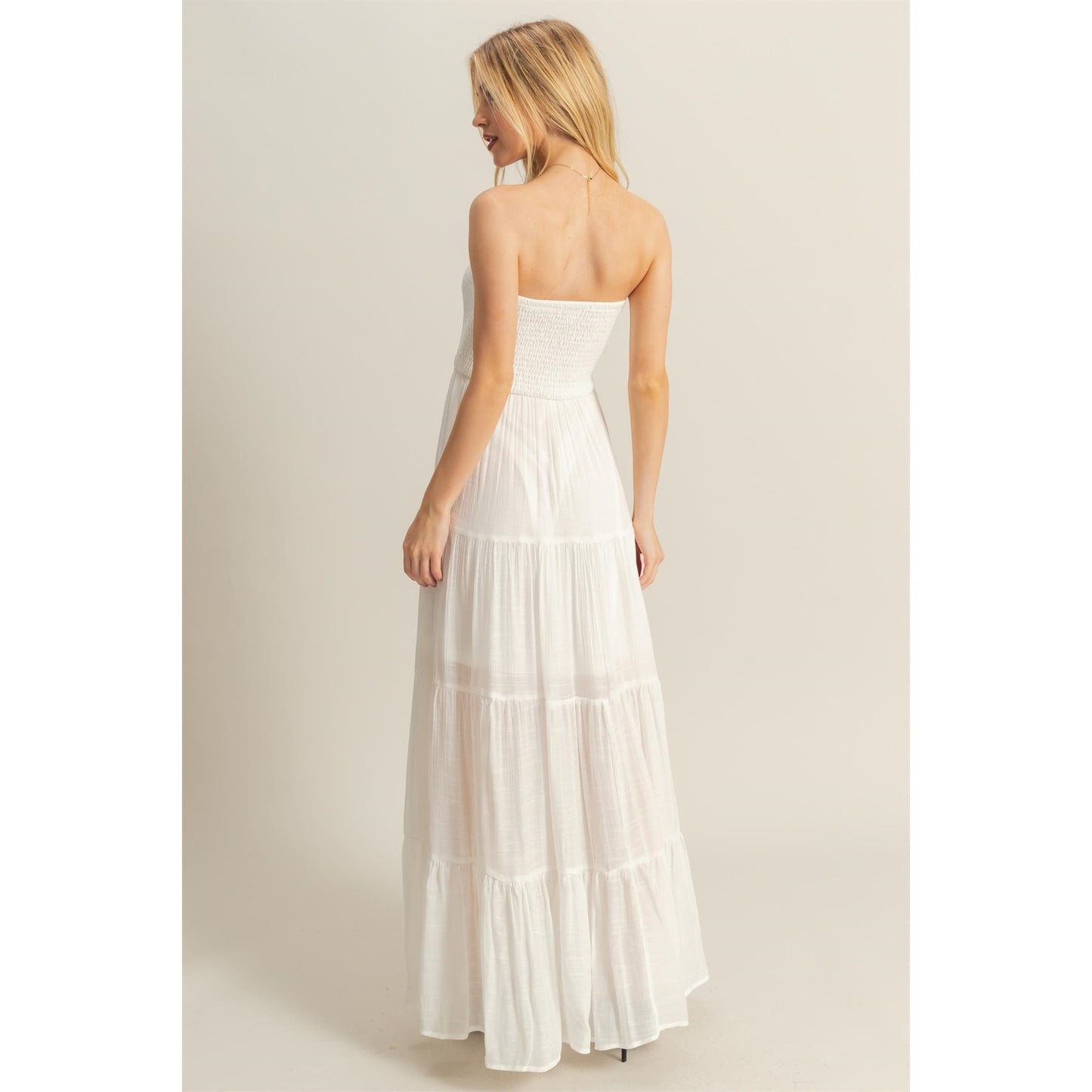 STRAPLESS MAXI DRESS