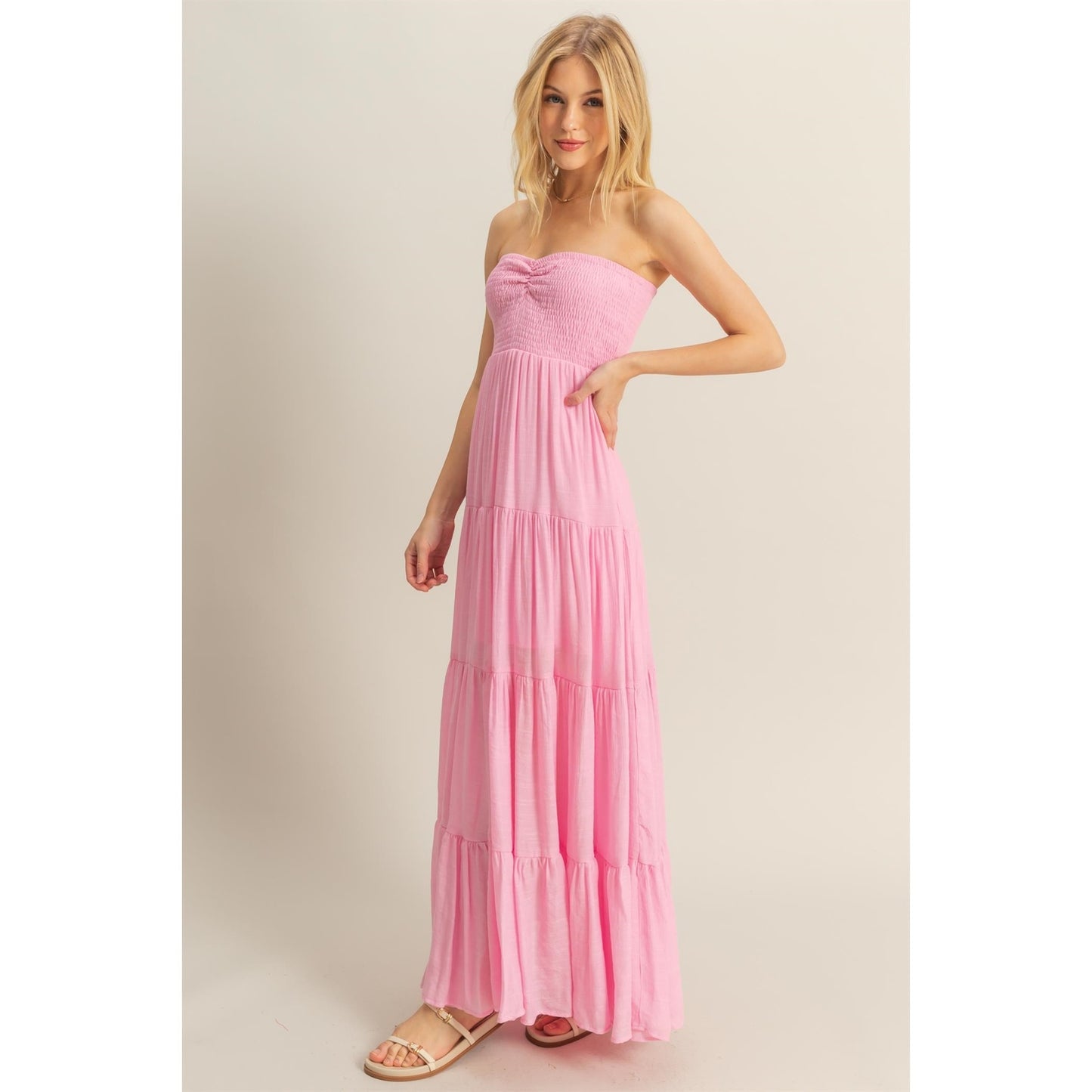 STRAPLESS MAXI DRESS