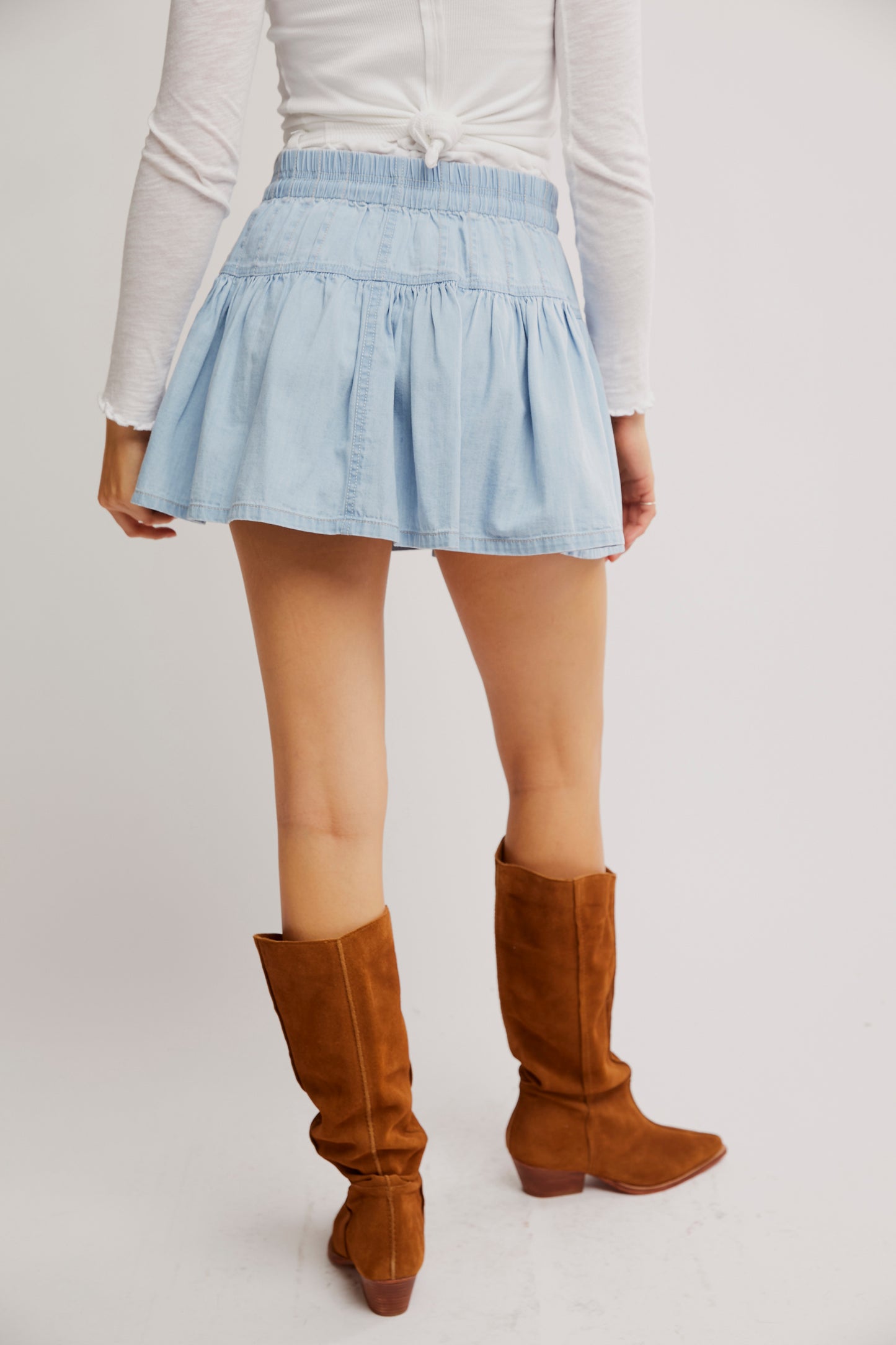 ROSELLE DENIM MINI SKIRT