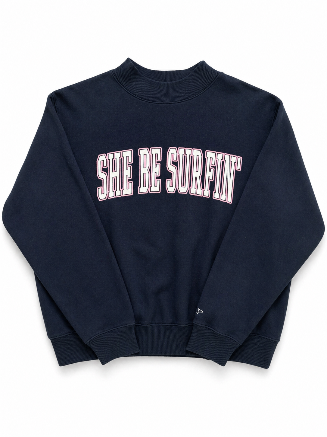 SHE BE SURFIN' MOCK NECK