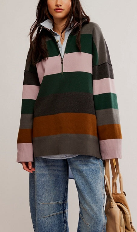 COASTAL STRIPE PULLOVER